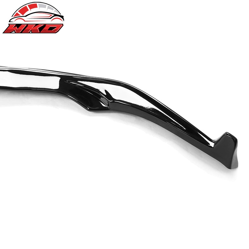 Fits 20-26 Toyota GR Supra A90 A91 IKON Style Gloss Black Front Bumper Lip PP