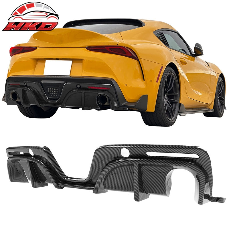 Wholesale 20-26 Toyota GR Supra A90 A91 IKON Rear Bumper Diffuser Carbon Fiber Print