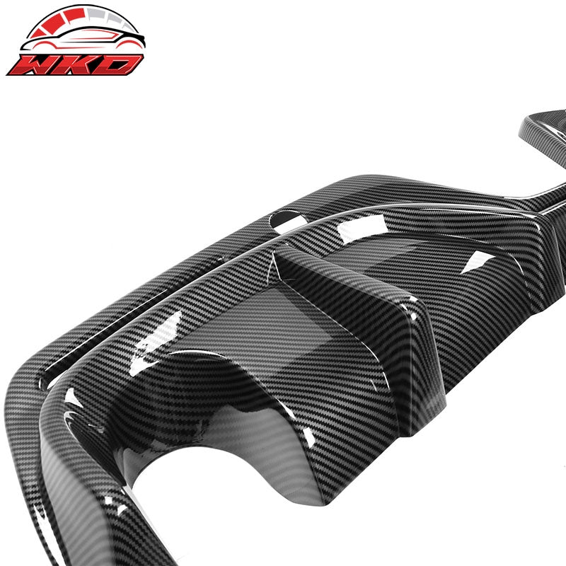 Fits 20-26 Toyota GR Supra A90 A91 IKON Rear Bumper Diffuser Carbon Fiber Print
