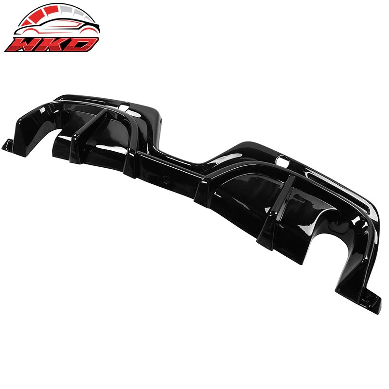 Fits 20-26 Toyota GR Supra A90 A91 IKON Style Rear Bumper Diffuser Gloss Black