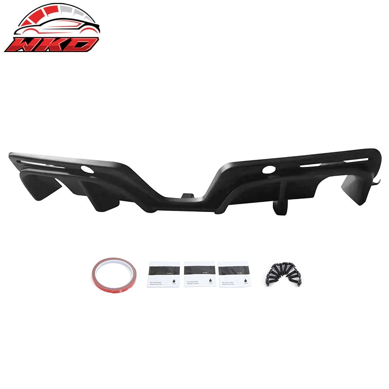 Fits 20-26 Toyota GR Supra A90 A91 IKON Style Rear Bumper Diffuser Matte Black