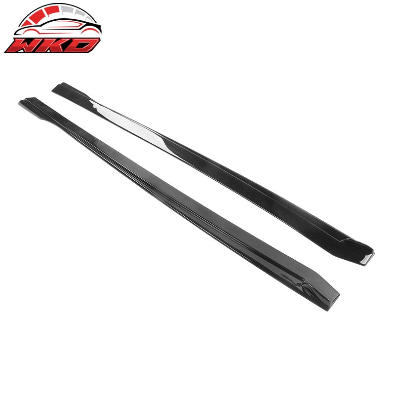 Fits 20-26 Toyota GR Supra A90 A91 IKON Style Side Skirts Rocker PP Gloss Black