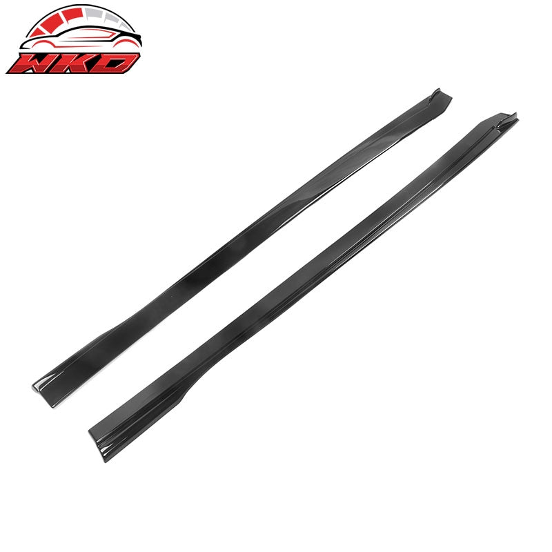 Fits 20-26 Toyota GR Supra A90 A91 IKON Style Side Skirts Rocker PP Gloss Black