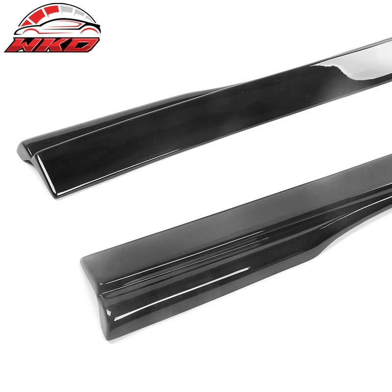 Fits 20-26 Toyota GR Supra A90 A91 IKON Style Side Skirts Rocker PP Gloss Black