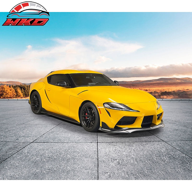 Fits 20-26 Toyota GR Supra A90 A91 IKON Style Side Skirts Rocker PP Matte Black