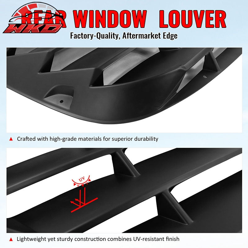 Fits 20-26 Toyota GR Supra A90 A91 IKON Style Rear Window Louver PP Matte Black