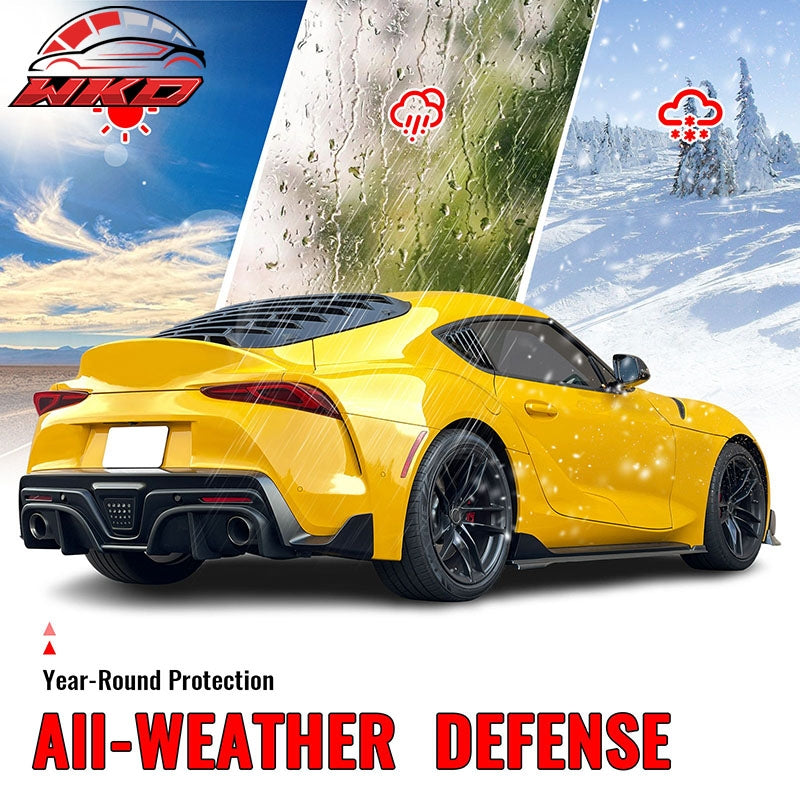 Fits 20-26 Toyota GR Supra A90 A91 IKON Style Rear Window Louver PP Matte Black
