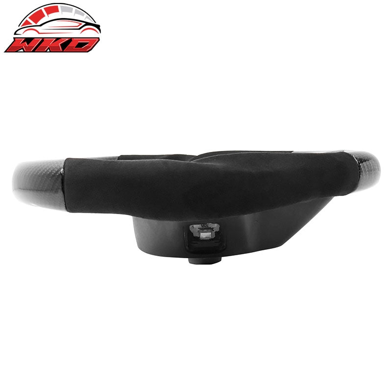 Fits 20-26 Toyota GR Supra A90 A91 Carbon Fiber CF Steering Wheel W/Red Stitch