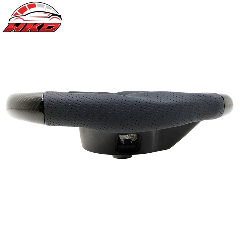 Fits 20-26 Toyota GR Supra A90 A91 Carbon Steering Wheel W/Yellow Stitch&Stripe