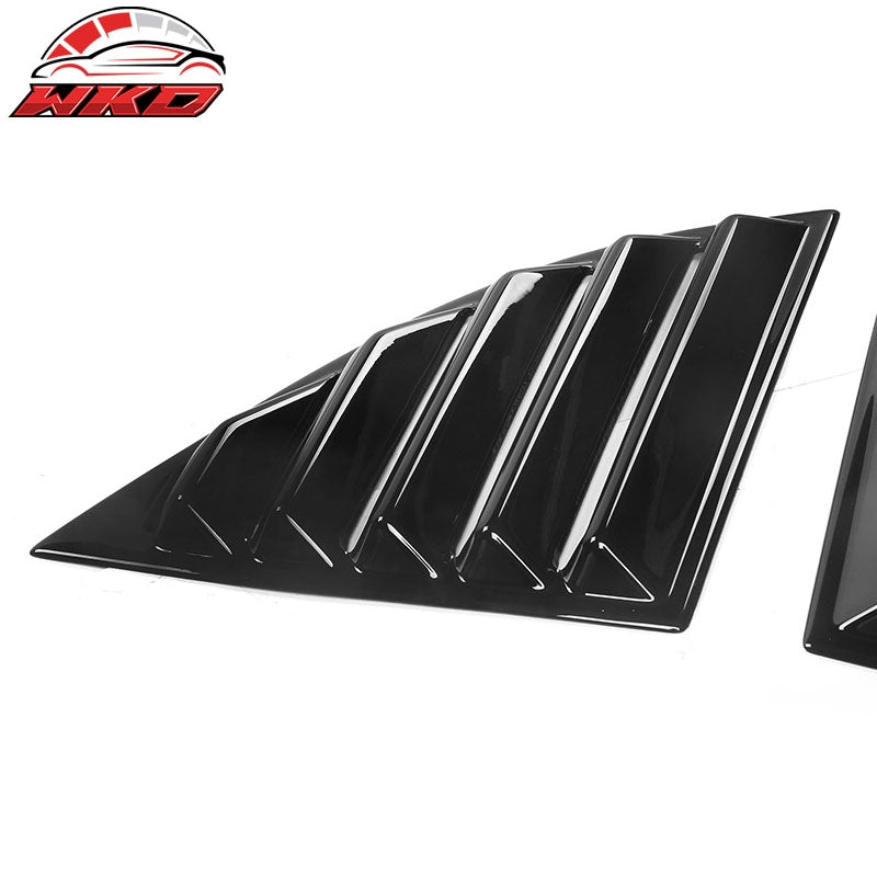 Fits 20-26 Toyota GR Supra A90 A91 IKON Style Side Window Louver PP Gloss Black