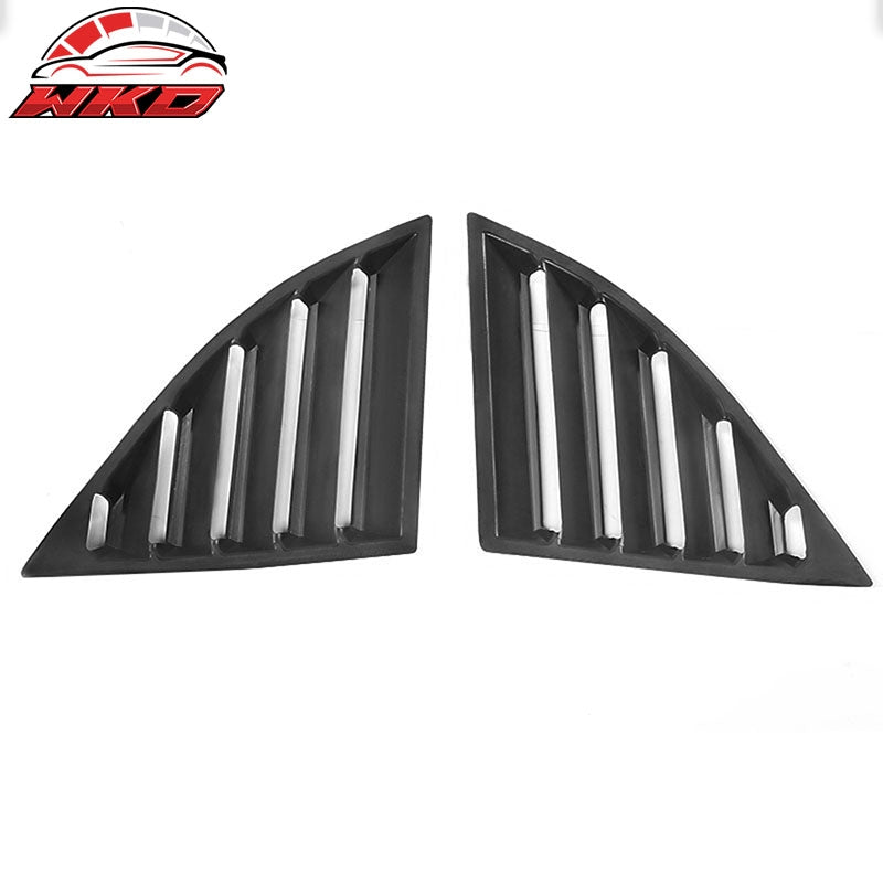 Fits 20-26 Toyota GR Supra A90 A91 IKON Style Side Window Louver PP Gloss Black