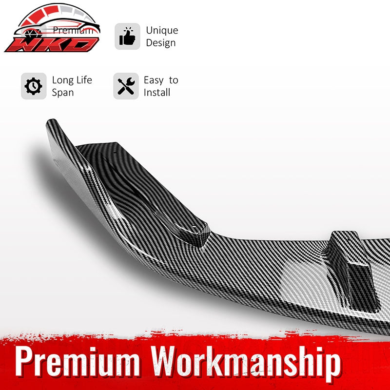 Fits 22-26 Toyota GR86 BRZ IKV1 Rear Bumper Lip AERO VORTEX Carbon Fiber Print