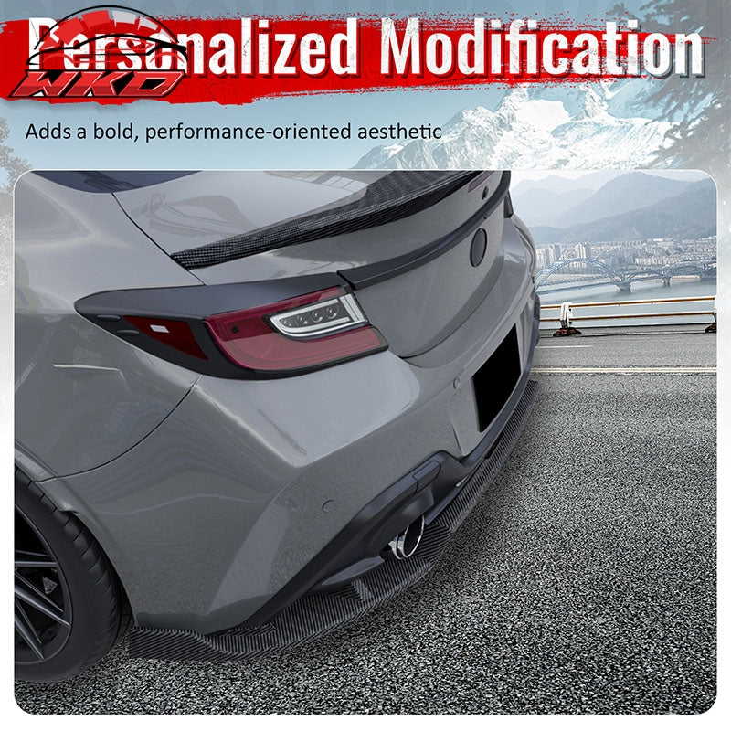 Fits 22-26 Toyota GR86 BRZ IKV1 Rear Bumper Lip AERO VORTEX Carbon Fiber Print