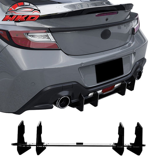 Wholesale For 22-26 Toyota GR86 BRZ IKV2 Rear Bumper Diffuser AERO VORTEX Gloss Black ABS