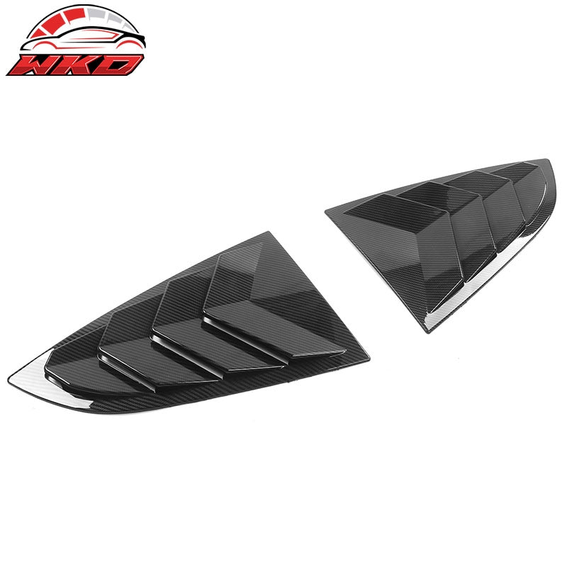 Fit 22-26 Toyota GR86/Subaru BRZ IKON 2PC Side Window Louvers Carbon Fiber Print