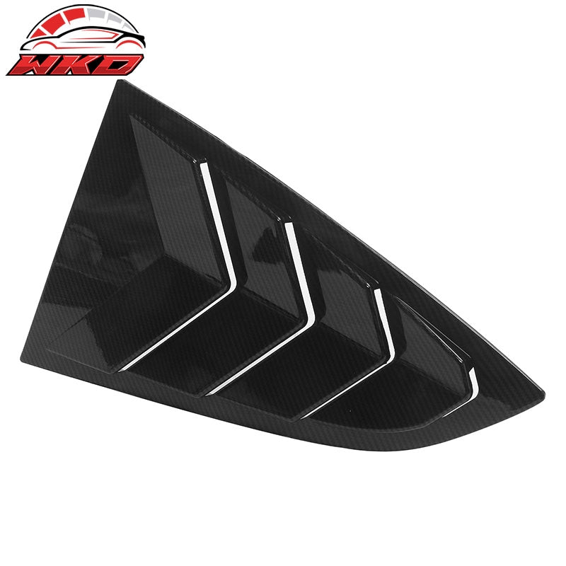 Fit 22-26 Toyota GR86/Subaru BRZ IKON 2PC Side Window Louvers Carbon Fiber Print