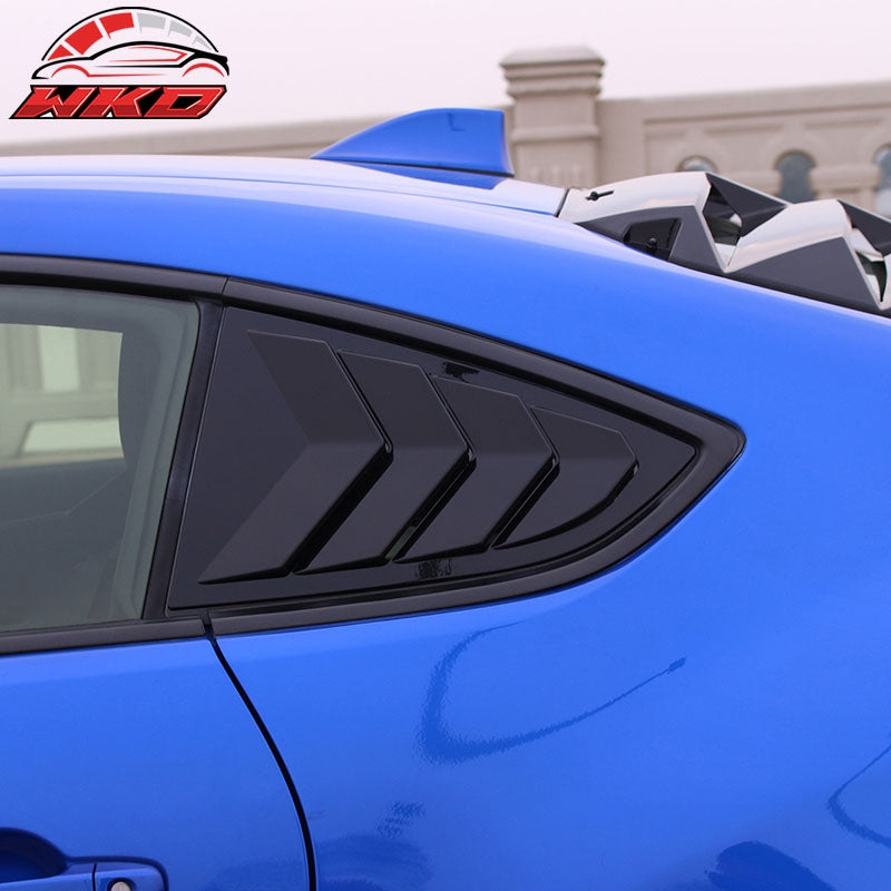 Fits 22-26 Toyota GR86/Subaru BRZ IKON 2PCS Side Window Louvers ABS Gloss Black