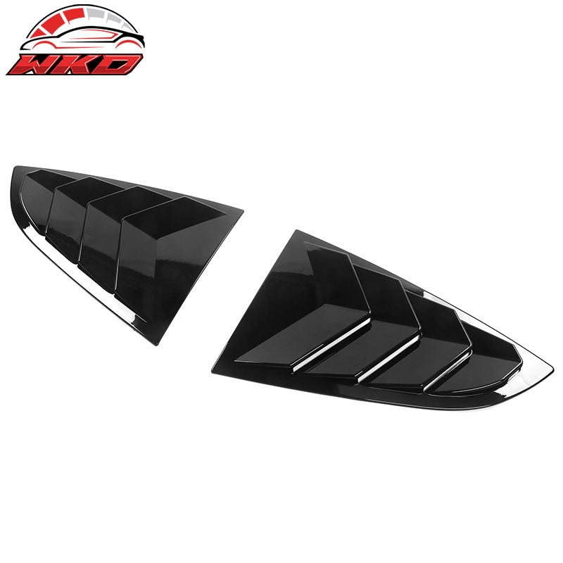 Fits 22-26 Toyota GR86/Subaru BRZ IKON 2PCS Side Window Louvers ABS Gloss Black