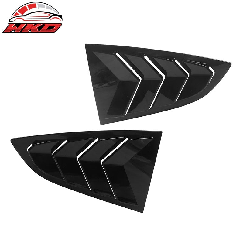 Fits 22-26 Toyota GR86/Subaru BRZ IKON 2PCS Side Window Louvers ABS Gloss Black