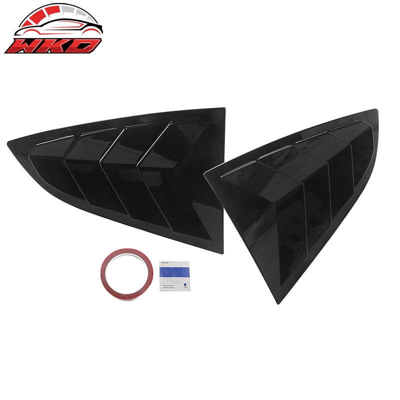 Fits 22-26 Toyota GR86/Subaru BRZ IKON 2PCS Side Window Louvers ABS Gloss Black