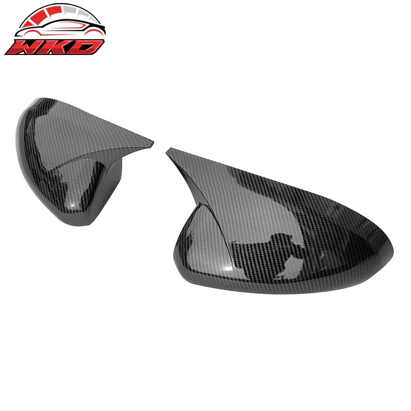 Fit 22-26 Toyota GR86/Subaru BRZ JDM 2PC Mirror Cover Cap ABS Carbon Fiber Print