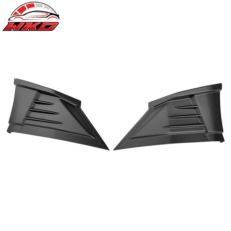 Fit 22-26 Toyota GR86/Subaru BRZ JDM Style 2PC Rear Bumper Aprons PP Matte Black