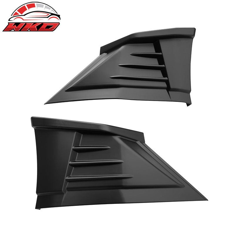 Fit 22-26 Toyota GR86/Subaru BRZ JDM Style 2PC Rear Bumper Aprons PP Matte Black