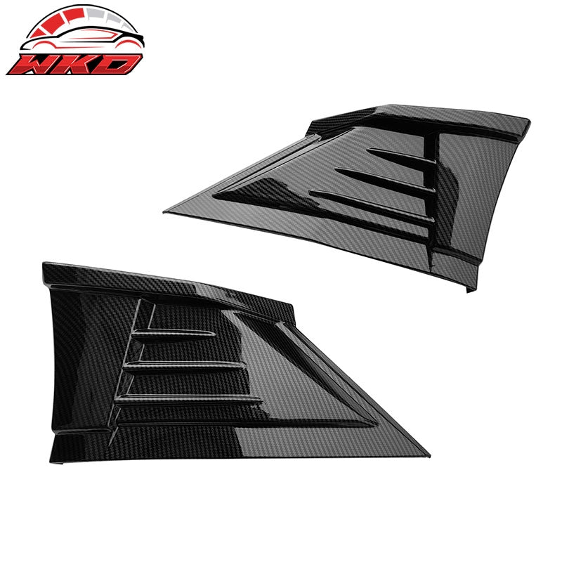 Fit 22-26 Toyota GR86/Subaru BRZ JDM 2PC Rear Bumper Apron PP Carbon Fiber Print