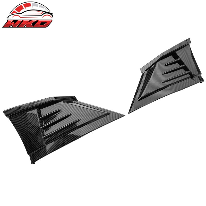 Fit 22-26 Toyota GR86/Subaru BRZ JDM 2PC Rear Bumper Apron PP Carbon Fiber Print