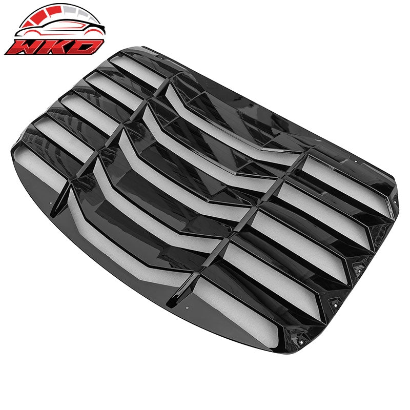 Fits 22-26 Toyota GR86/Subaru BRZ IKON 2PCS Rear Window Louvers ABS Gloss Black