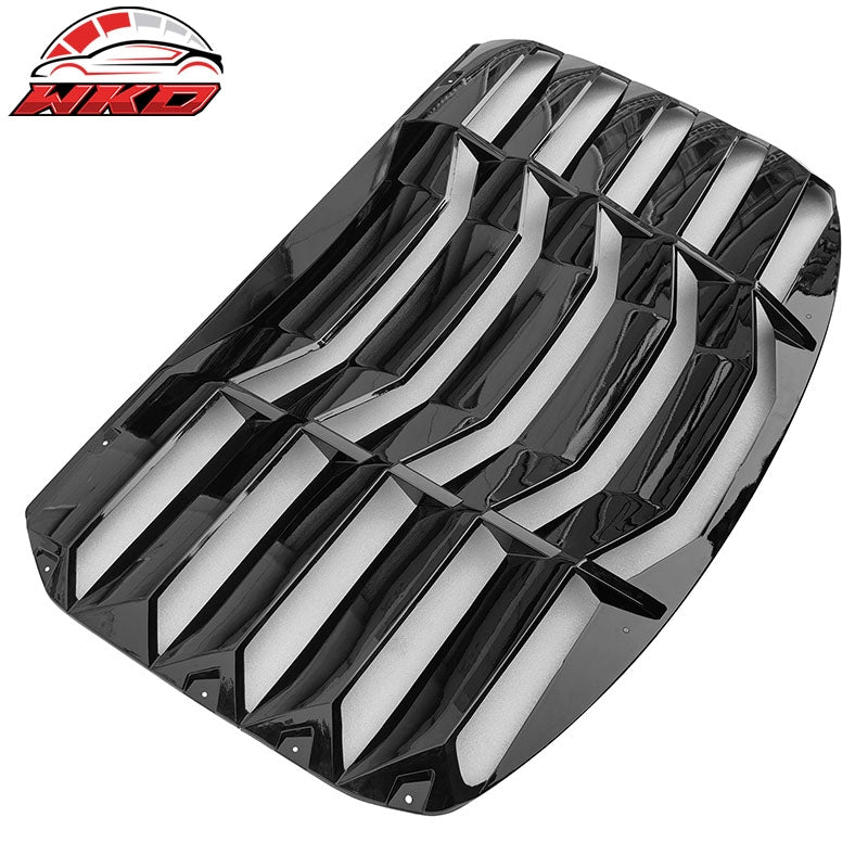 Fits 22-26 Toyota GR86/Subaru BRZ IKON 2PCS Rear Window Louvers ABS Gloss Black