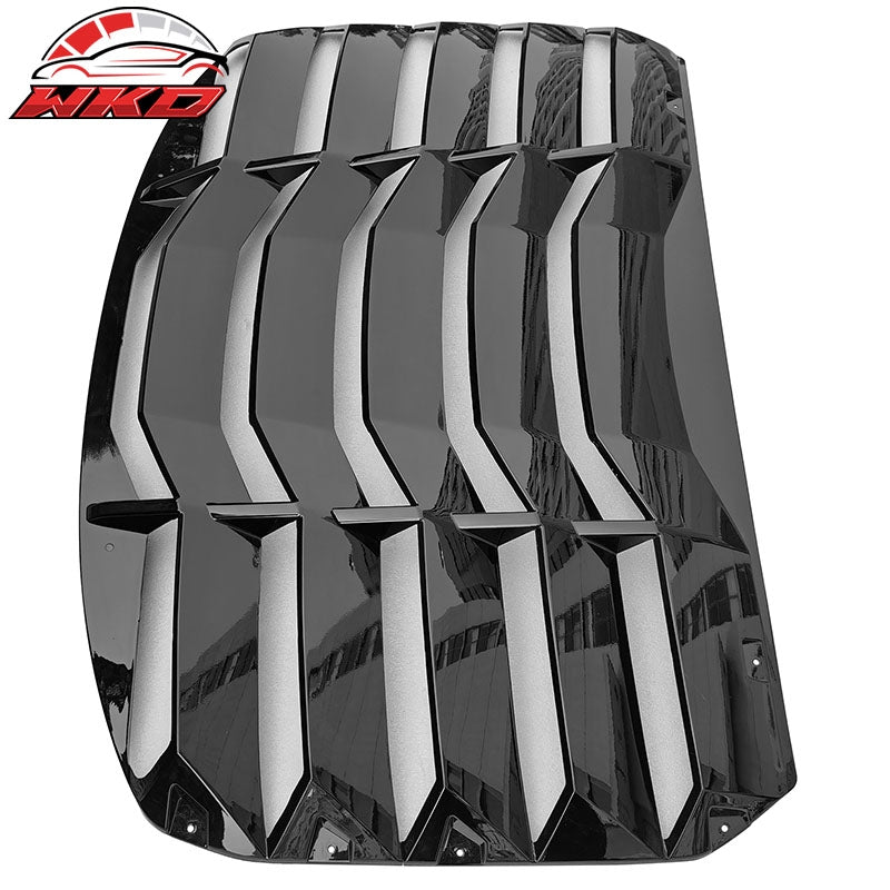Fits 22-26 Toyota GR86/Subaru BRZ IKON 2PCS Rear Window Louvers ABS Gloss Black