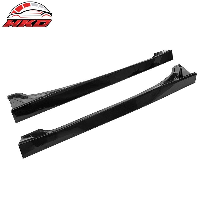 Fit 22-26 Toyota GR86/Subaru BRZ JDM Style 4PC Side Skirts PP Carbon Fiber Print