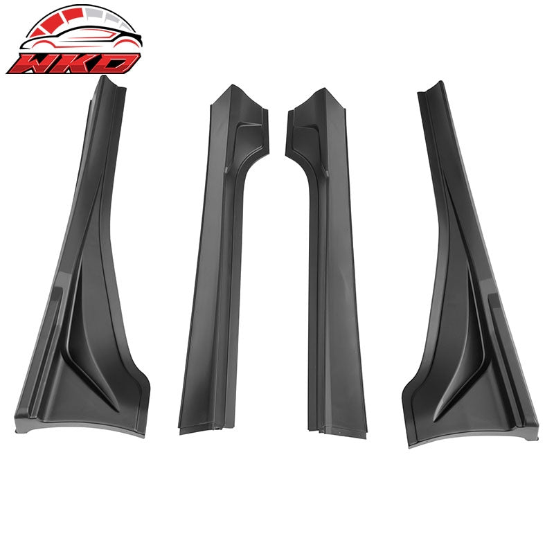 Fits 22-26 Toyota GR86/Subaru BRZ JDM Style 4PCS Side Skirts Panels PP Unpainted