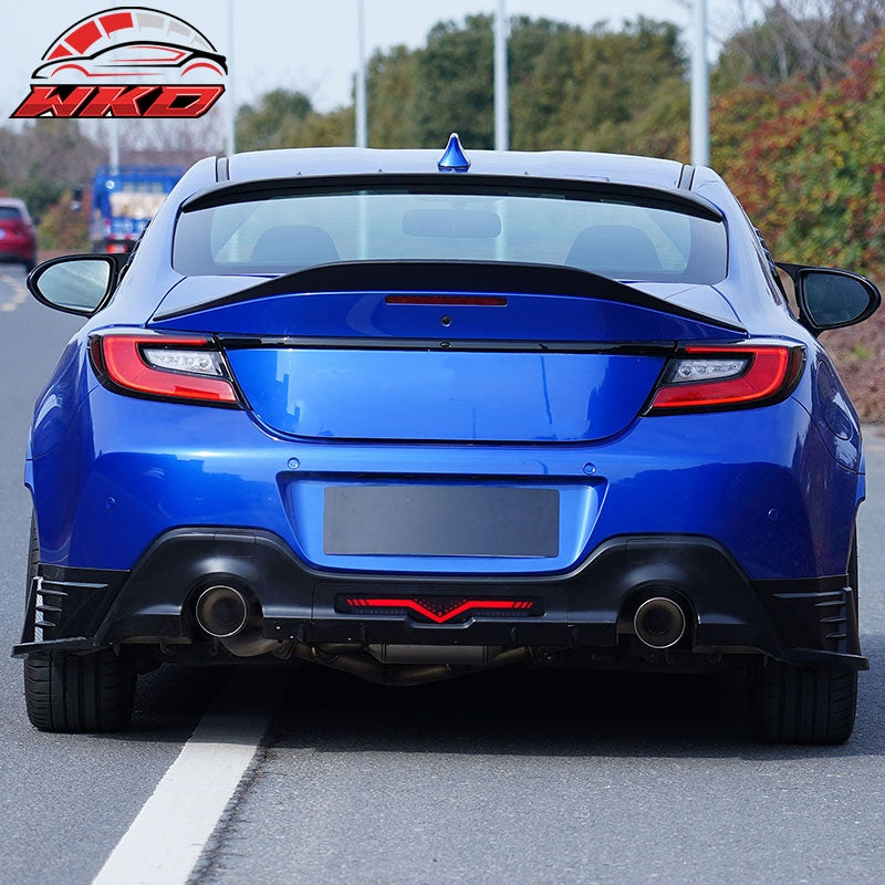 Fits 22-26 Toyota GR86/Subaru BRZ TRD Style Rear Trunk Spoiler ABS Matte Black