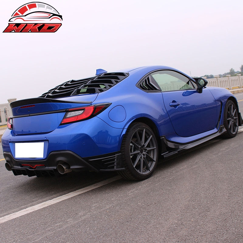 Fit 22-26 Toyota GR86/Subaru BRZ TRD Style Rear Trunk Spoiler Carbon Fiber Print