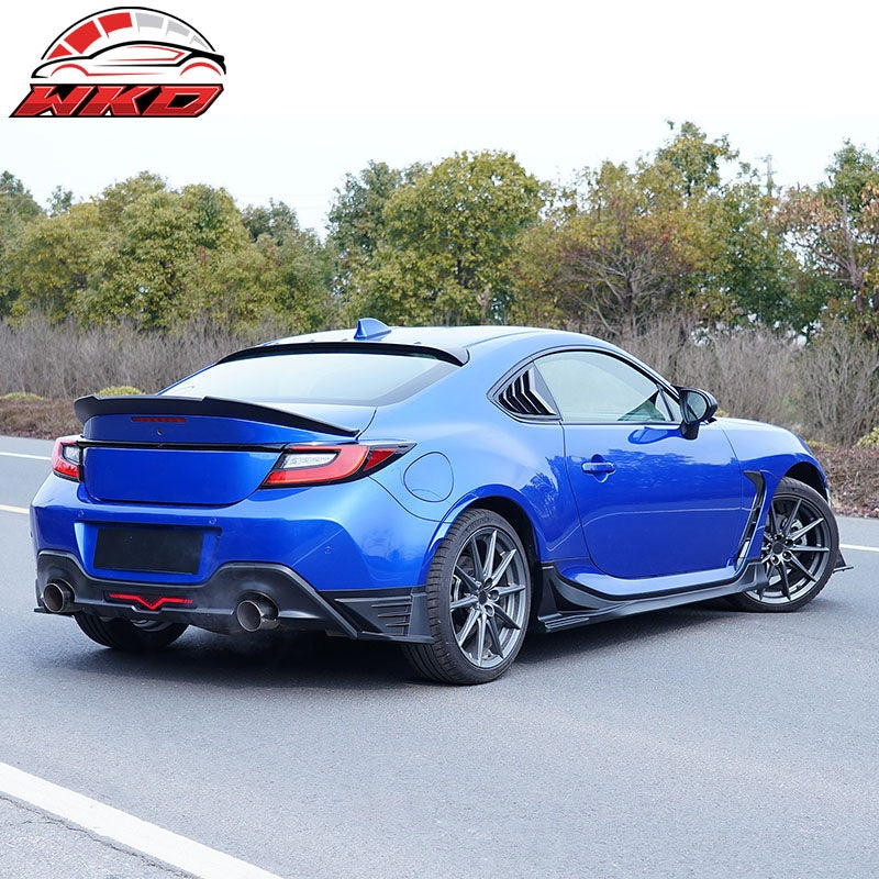 Fits 22-26 Toyota GR86/Subaru BRZ V Style Rear Trunk Spoiler ABS Matte Black