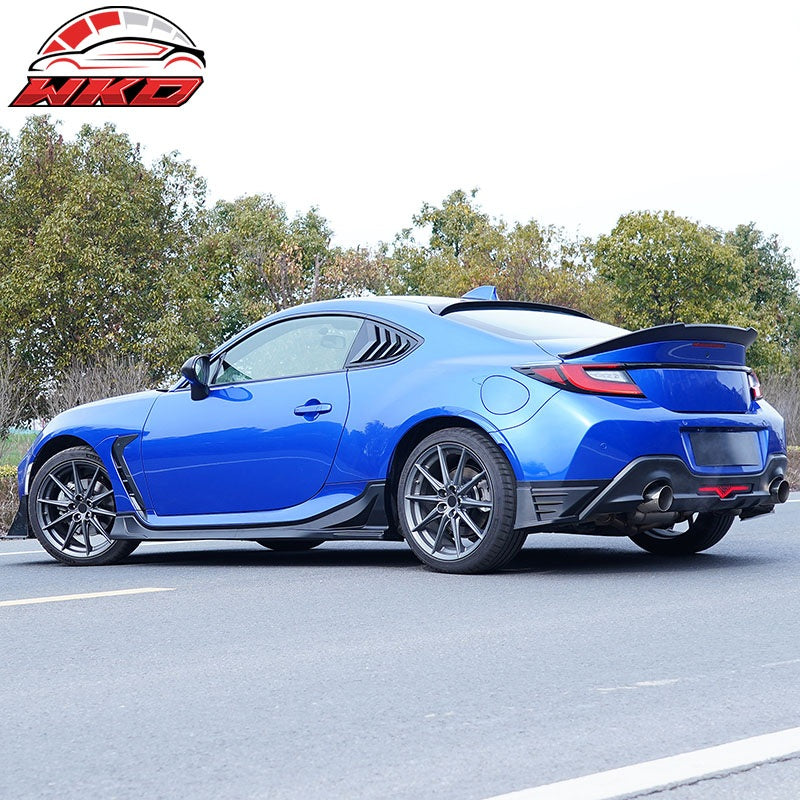 Fits 22-26 Toyota GR86/Subaru BRZ V Style Rear Trunk Spoiler ABS Matte Black