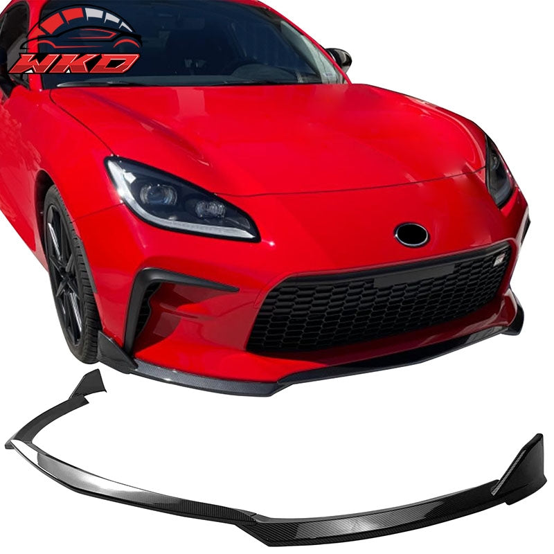 Wholesale 22-26 Toyota GR86 T Style Front Bumper Lip Chin Spoiler Carbon Fiber Print