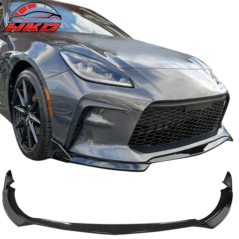 Wholesale 22-26 Toyota GR86 T Style PP Front Bumper Lip Chin Spoiler Gloss Black