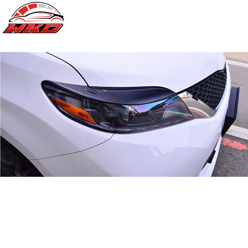 Fits 11-17 Toyota Sienna CityKruiser MP Unpainted Headlight Eyelids Eyebrows Cover