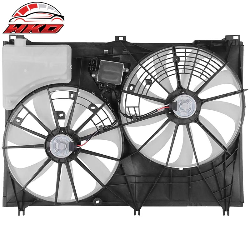 Fits 14-19 Toyota Highlander 2.7L/3.5L Engine Radiator Dual Cooling Fan Assembly