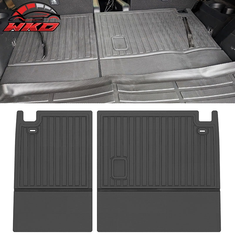 Fits 20-26 Toyota Highlander 3D Backrest Cover +Carbon Fiber Texture Cargo Cover