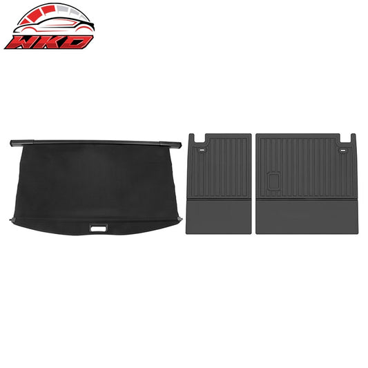 Wholesale 20-26 Toyota Highlander 3D TPE Rear Backrest Cover Liner Pad + Cargo Cover - Wikond Auto