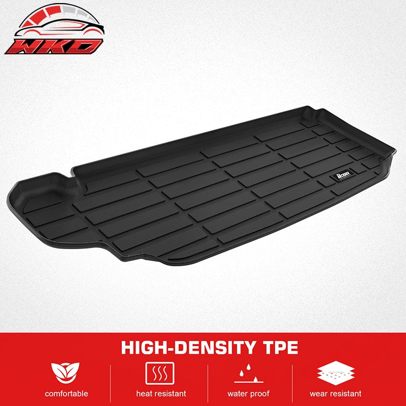 Fits 20-26 Toyota Highlander 3D TPE Rear Trunk Mat + Backrest Mat + Cargo Cover