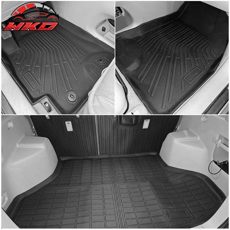 Fits 01-03 Toyota Highlander Heavy Duty TPE Floor Mats+ Trunk Mat+ Backrest Mats