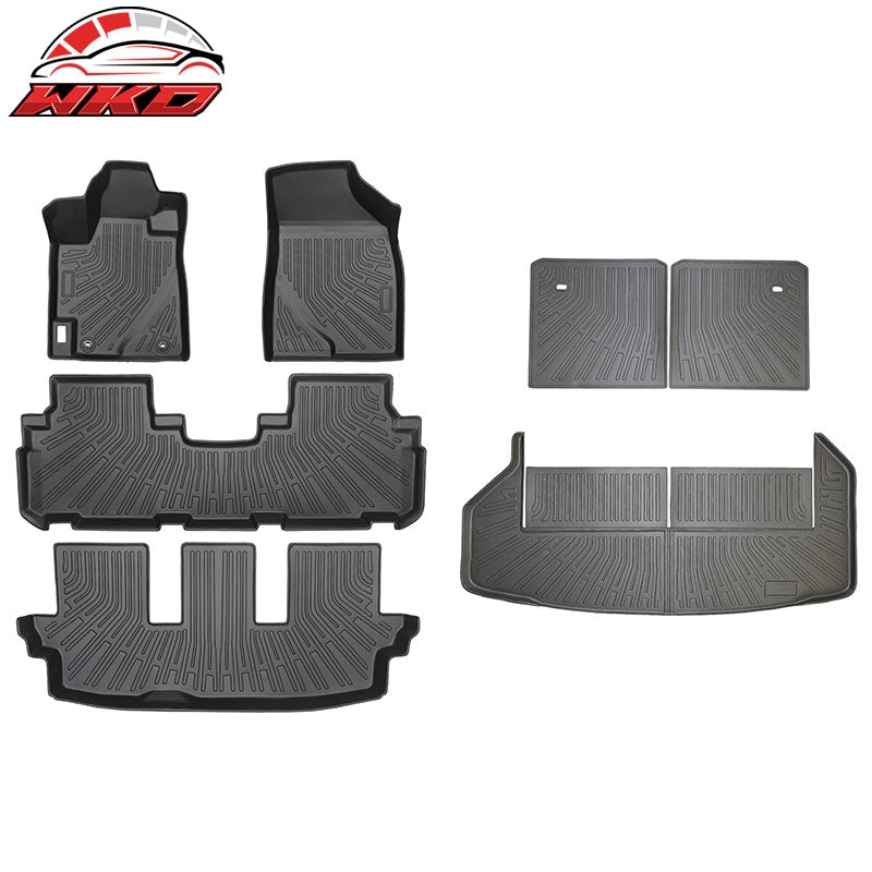 Wholesale 08-13 Toyota Highlander Heavy Duty TPE Floor Mats+ Trunk Mat+ Backrest Mats