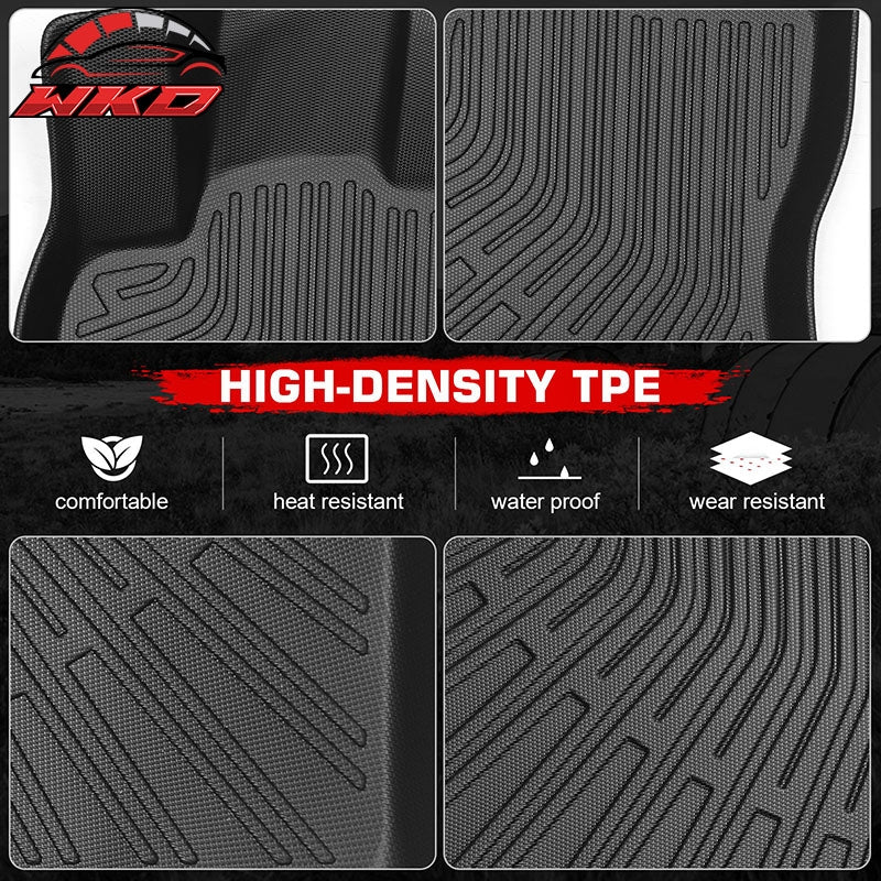 Fits 08-13 Toyota Highlander Heavy Duty TPE Floor Mats+ Trunk Mat+ Backrest Mats