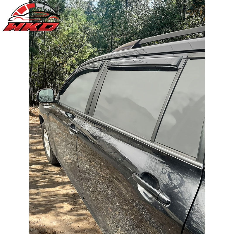 Fits 08-13 Toyota Highlander Window Visors Acrylic Sun Rain Deflector 4Pc Set