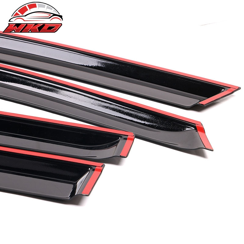 Fits 14-19 Toyota Highlander Window Visors Acrylic Sun Guard Rain Deflector 4PC